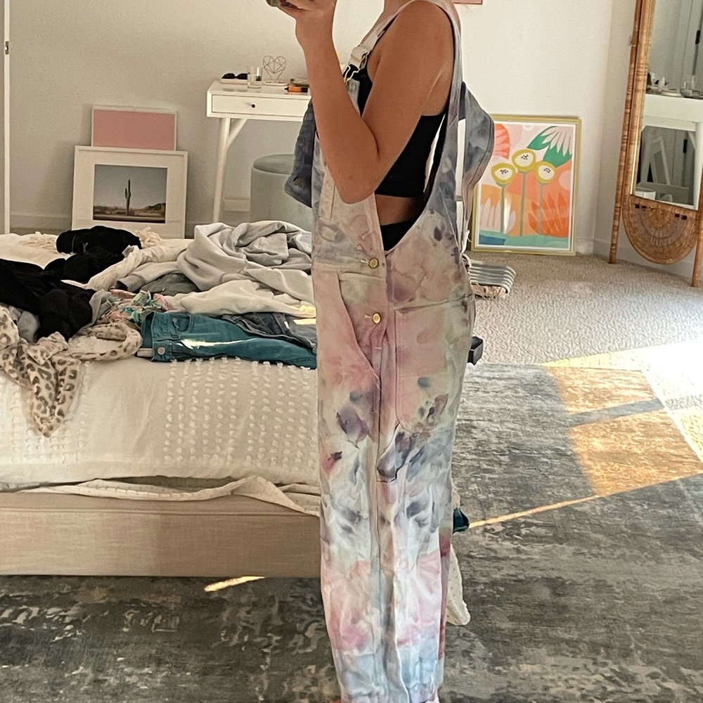 Dickies Tie Dye Muliticolor Overalls